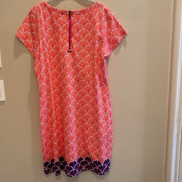 Hatley Nellie Dress Cotton Pink Purple Seashell Print XL - Picture 7 of 9